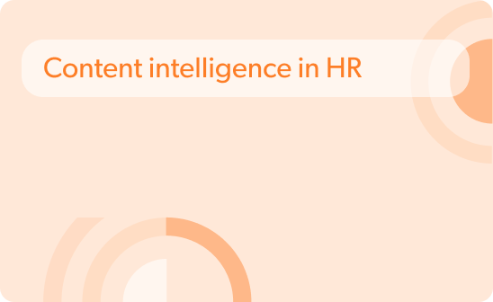 Content intelligence in HR 