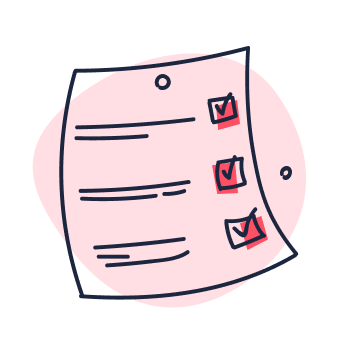 Red papersheet icon