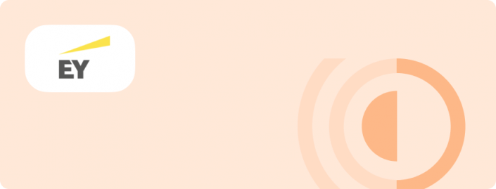 EY orange background