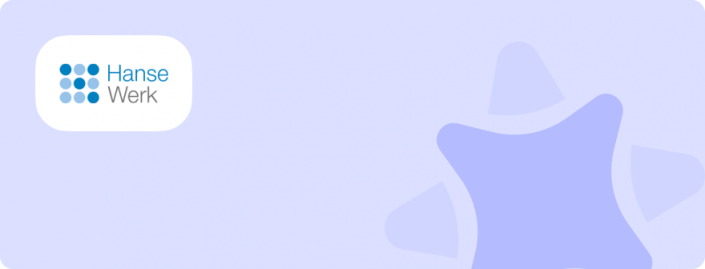 HanseWerk blue background