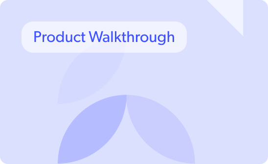 Product Walkthrough with tag