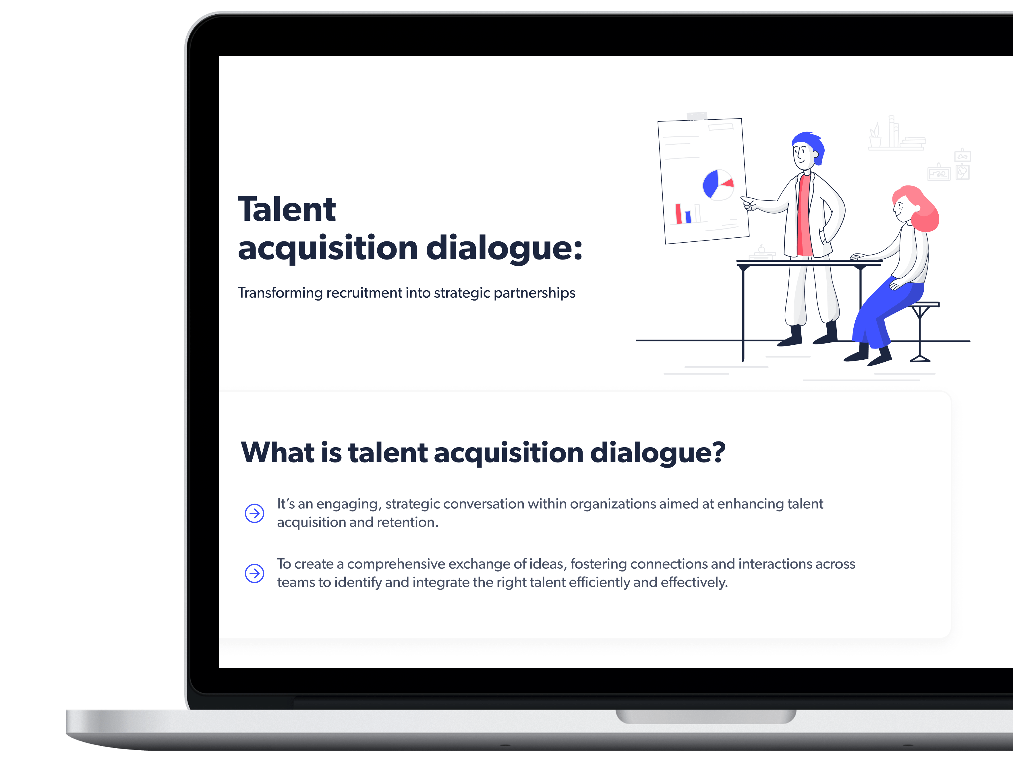 Talent acquisition dialogue infographic cover